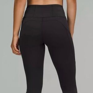 Lululemon Women's Size 8 Fast Free High-Rise Tight 25" *Pockets Black Leggings Z